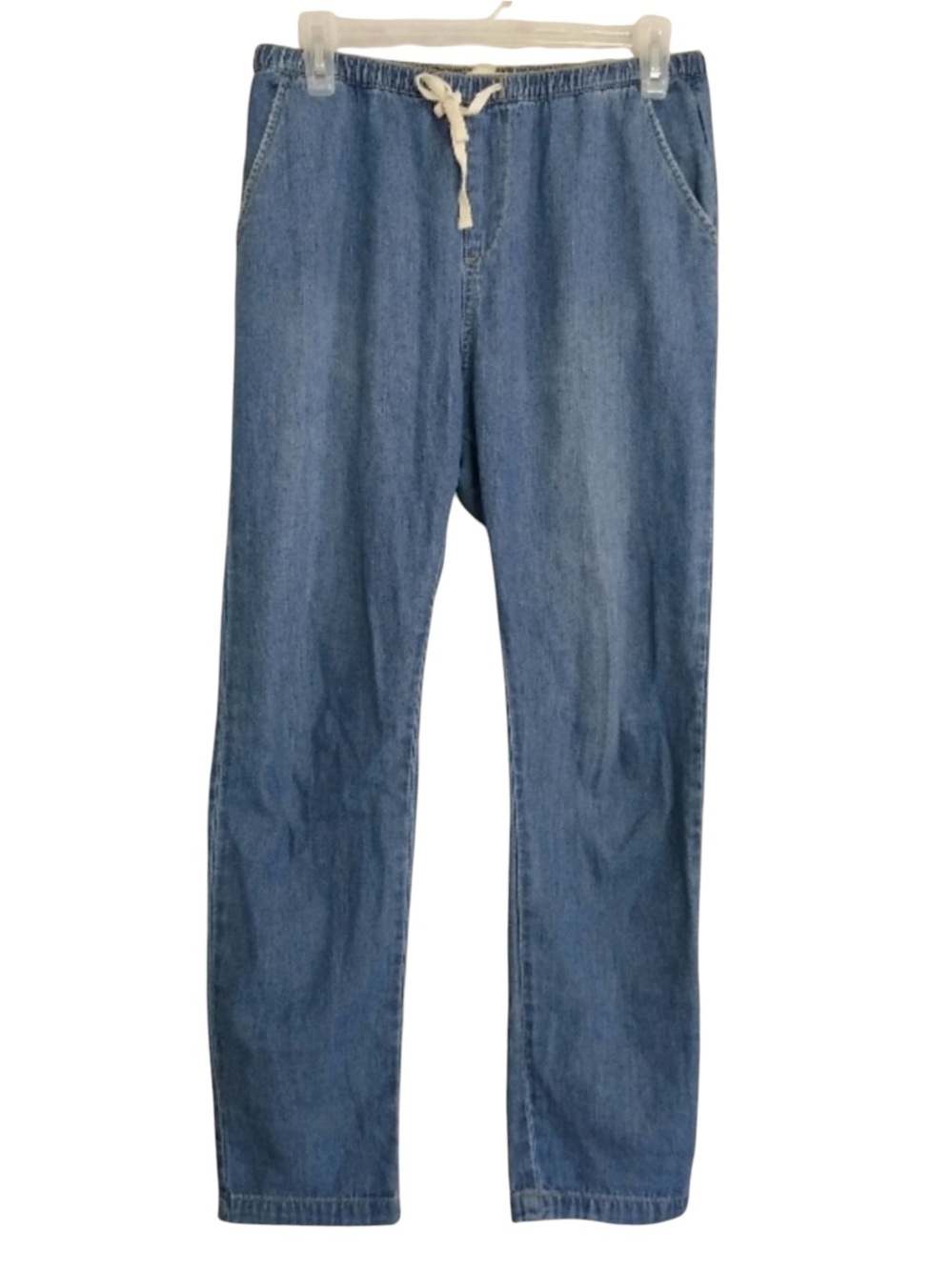Roxy ~ Slow Swell Pants ~ Elastic & Drawstring ~ Summer Denim Blue Wash ~ Beachy - Picture 5 of 8